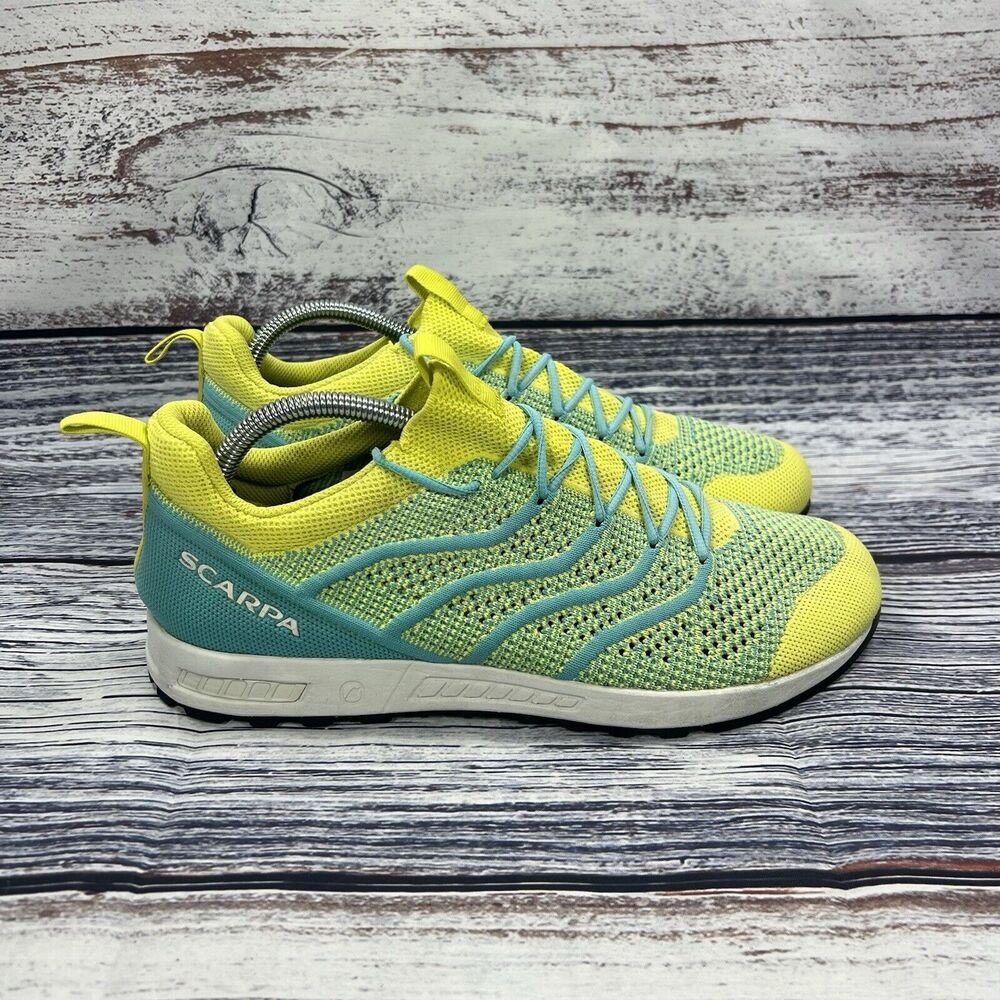 Scarpa Gecko Air Flip Spring Green Yellow Sneakers, Women’s Size 10